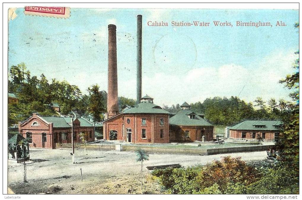 ETATS UNIS.ALABAMA.CAHABA STATION WATER WORKS BIRMINGHAM - Autres & Non Classés