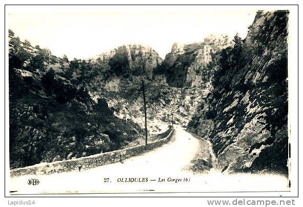 M 195  /CPA    OLLIOULES   (83)    LES  GORGES - Ollioules