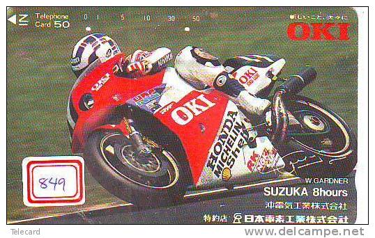 MOTOR HONDA * GARDNER * Telecarte Japon (849) Motorbike * Phonecard Japan * Telefonkarte - Motorbikes