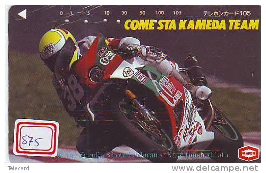 MOTOR  Telecarte Japon (875) SUZUKA 8 HOURS *  Motorbike * Phonecard Japan * Telefonkarte - Motorfietsen