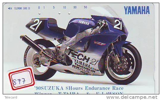 MOTOR * YAMAHA *  Telecarte Japon (877) Motorbike * Phonecard Japan * Telefonkarte - Motorräder