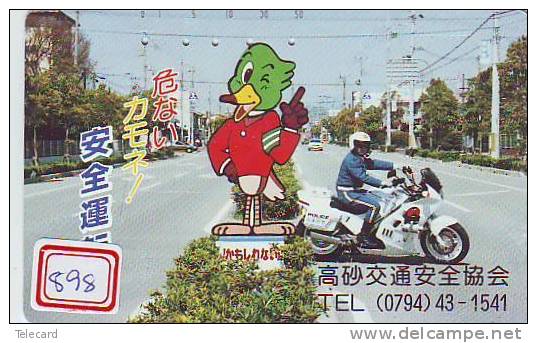 MOTOR  Telecarte Japon (898) POLICE * Motorbike * Phonecard Japan * Telefonkarte - Motorbikes