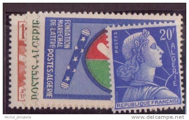 ⭐ Algérie - YT N° 349 à 52 ** - Neuf Sans Charnière - 1957 ⭐ - Unused Stamps