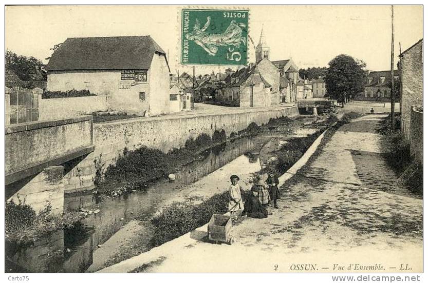 OSSUN 65 - Panorama - Enfants Jeux - Publicité Picon Absinthe - Ossun