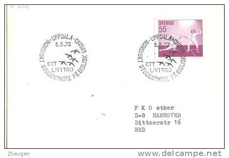 SWEDEN 1972 EUROPALIA POSTMARK - Lettres & Documents