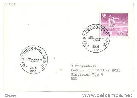 SWEDEN 1972 EUROPALIA POSTMARK - Lettres & Documents