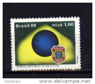 Brazil Brasil 1989 Yv1938 ** 25 Years Of The Federal Police Department 25 Años Del Departamento De Policía Federal - Police - Gendarmerie