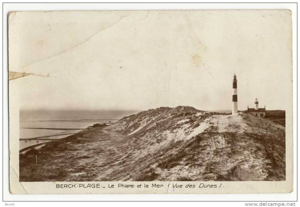 BERCK-PLAGE. - Le Phare Et La Mer.  CPSM - Berck