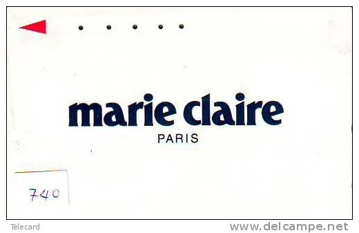 Télécarte Publicitaire Japonaise (740) MARIE-CLAIRE *  PARIS * PARFUM * Cosmétique * KOSMETIK * ADVERTISING  WERBE - Parfum