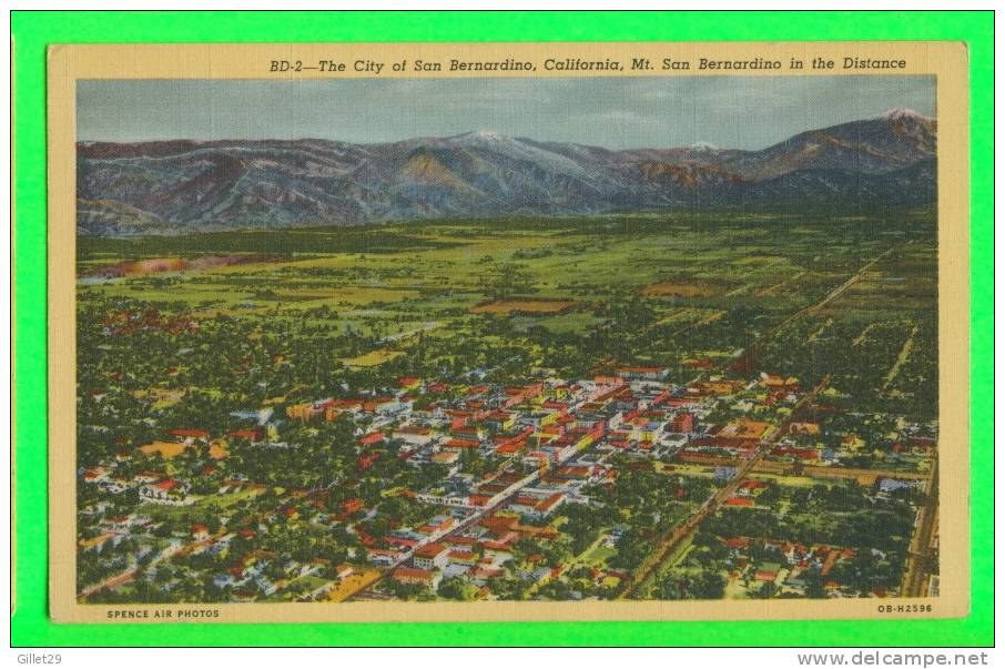 SAN BERNARDINO, CA  - THE CITY VIEW - SPENCE AIR PHOTO - - San Bernardino