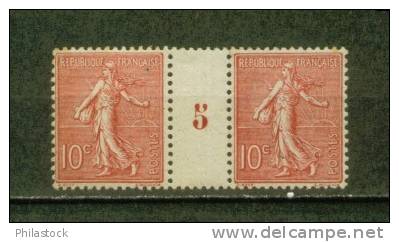 FRANCE N° 129 Paire Mill ** - Millesimes