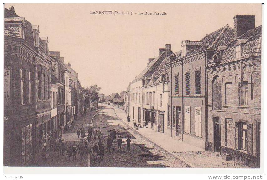 PAS DE CALAIS.LAVENTIE.LA RUE DU PARADIS  ....ANNIMATION - Laventie