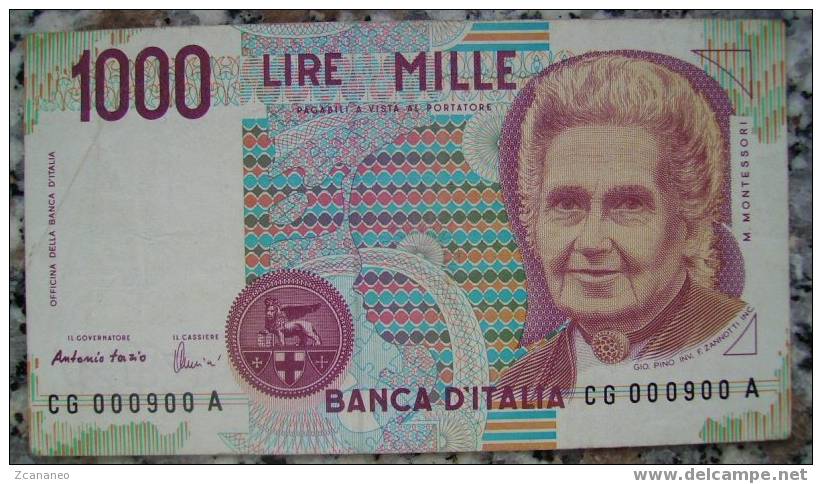 BANCONOTA DA 1.000 LIRE (CON NUMERAZIONE SPECIALE) - - 1000 Lire