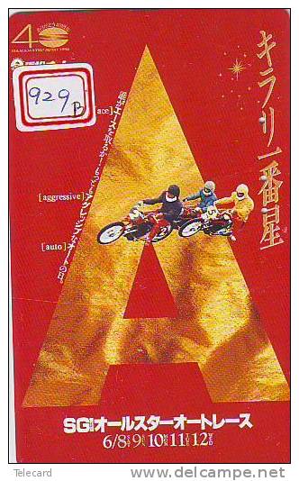 MOTOR (929b) Motorbike * Motorrad * Motorcycle * Phonecard Japan * Telefonkarte *  Telecarte Japon - Motorfietsen