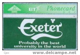 # UK_BT BTA57 Exeter University 20 Landis&gyr 10.93 5000ex Tres Bon Etat - BT Edición Publicitaria