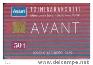 # FINLAND AVANT-A8 Red 00005 -. 50 Orga 12.92 Tres Bon Etat - Finnland