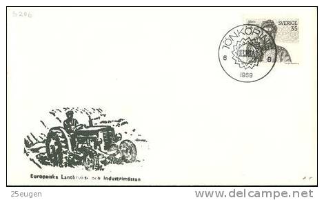 SWEDEN 1969 EUROPALIA POSTMARK - Lettres & Documents