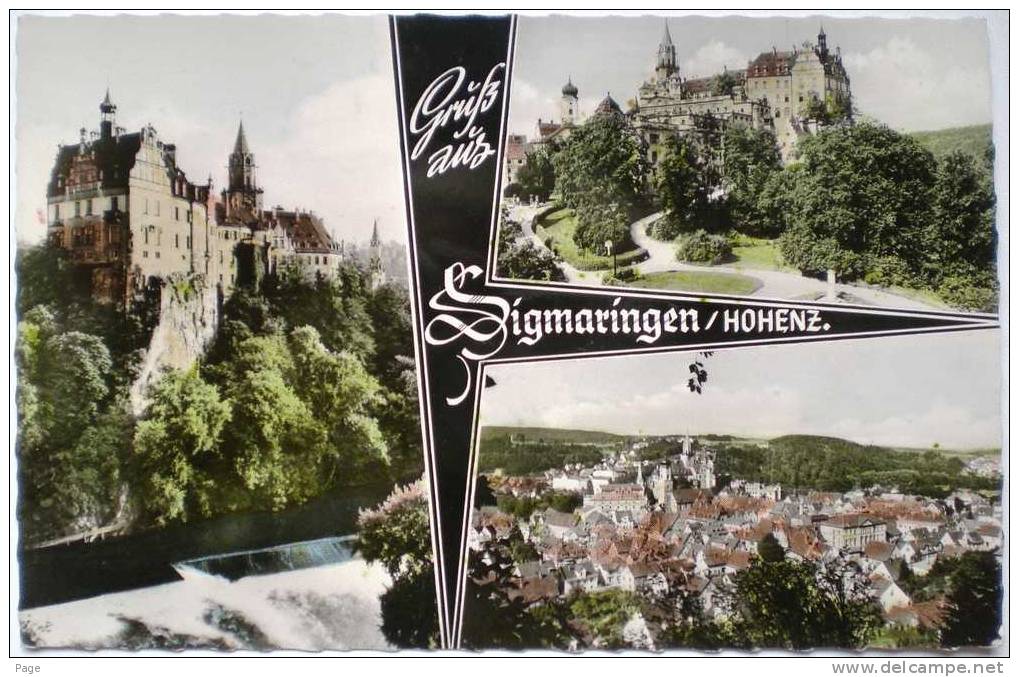 Sigmaringen,3-Bild-Karte,1950-1960 - Sigmaringen