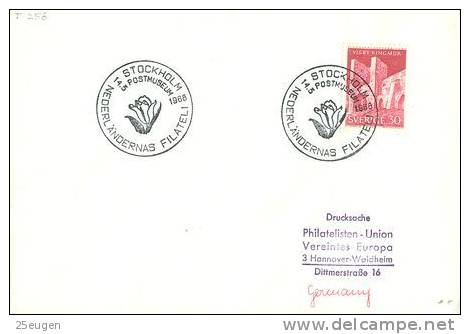 SWEDEN 1968 EUROPALIA POSTMARK - Lettres & Documents