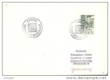 SWEDEN 1968 EUROPALIA POSTMARK - Briefe U. Dokumente