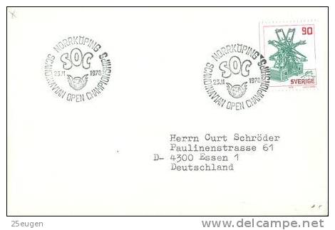 SWEDEN 1970 EUROPALIA POSTMARK - Cartas & Documentos