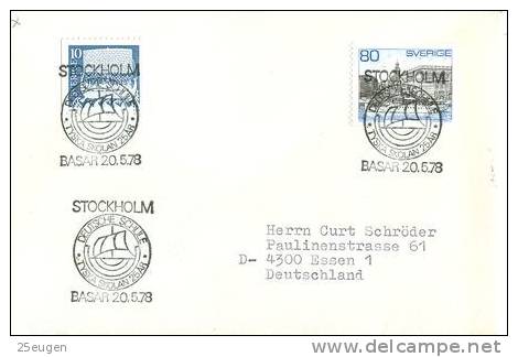 SWEDEN 1978 EUROPALIA POSTMARK - Storia Postale