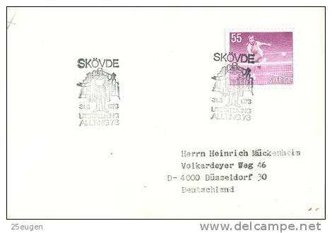 SWEDEN 1973 EUROPALIA POSTMARK - Lettres & Documents