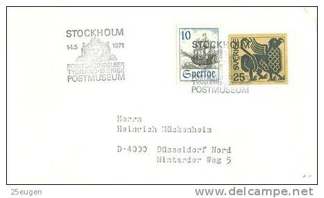 SWEDEN 1971 EUROPALIA POSTMARK - Lettres & Documents