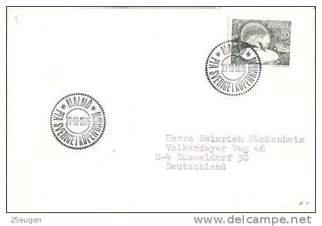 SWEDEN 1975 EUROPALIA POSTMARK - Lettres & Documents