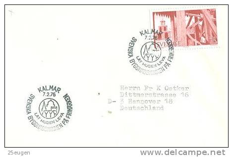 SWEDEN 1976 EUROPALIA POSTMARK - Covers & Documents