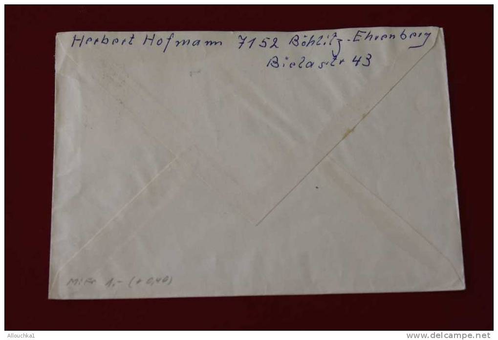 1964 MARCOPHILIE LETTRE ALLEMAGNE DE L' EST DEUSTCHE DEMOKRATISCHE REPUBLIK  AVANT REUNIFICATION - Lettres & Documents