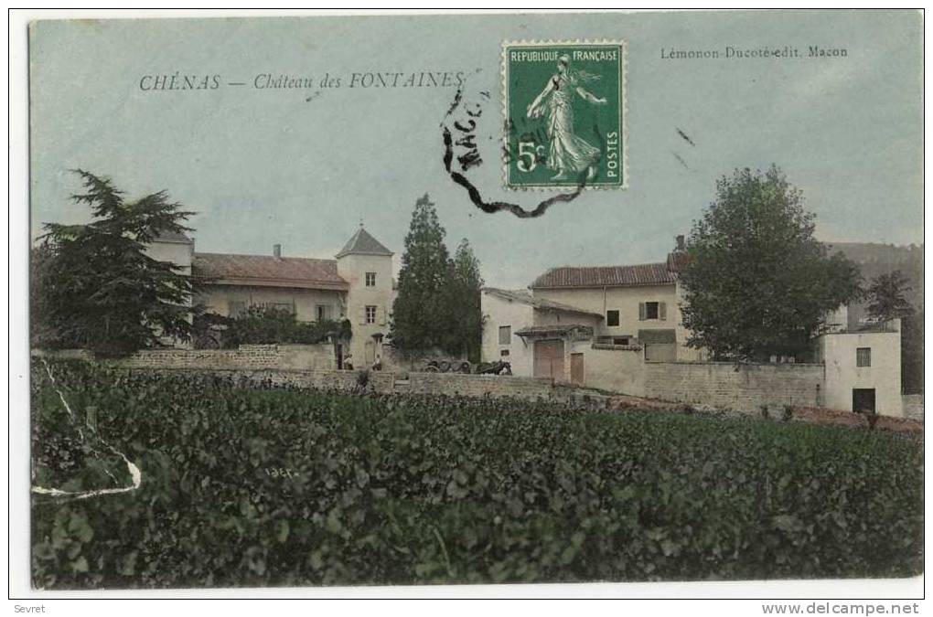 CHENAS. -  Château Des FONTAINES. - Chenas