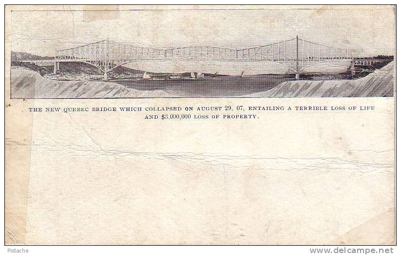 Pont De Québec - Bridge - 1900-10 - Non Circulée - Unused - Illustrated Post Cards, Montreal - Québec - Sainte-Foy-Sillery