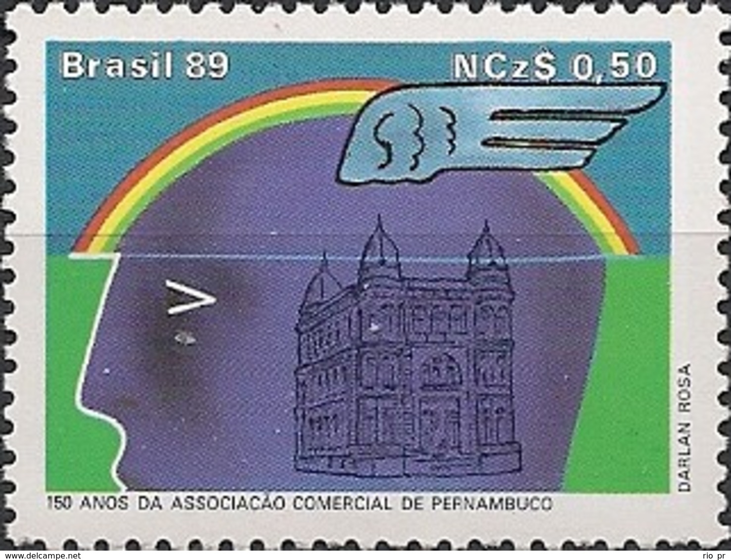 BRAZIL - PERNAMBUCO COMMERCIAL ASSOCIATION, 150th ANNIVERSARY 1989 - MNH - Nuevos