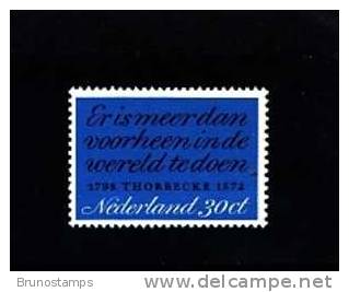 NETHERLANDS/NEDERLAND/HOLLAND - 1972  DEATH OF I.R.  THORBECKE  MINT NH - Ongebruikt