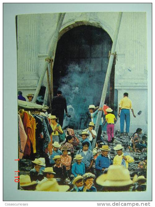 178  GUATEMALA  MERCADO E INDIGENAS DE CHICHICASTENANGO     -    AÑOS / YEARS / ANNI  1980 - Guatemala
