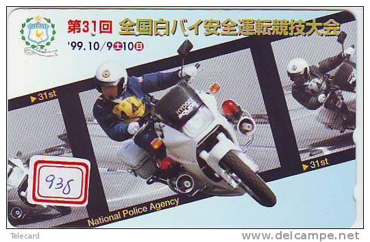 MOTOR (938) Motorbike * Motorrad * Motorcycle * Phonecard Japan * Telefonkarte *  Telecarte Japon - Policia