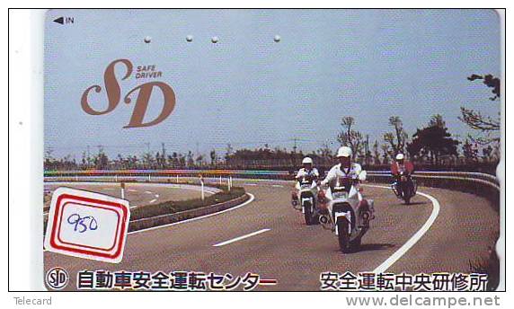 MOTOR (950) POLICE * Motorbike * Motorrad * Motorcycle * Phonecard Japan * Telefonkarte *  Telecarte Japon - Police