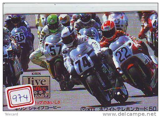 MOTOR (974) Motorbike * Motorrad * Motorcycle * Phonecard Japan * Telefonkarte *  Telecarte Japon - Moto