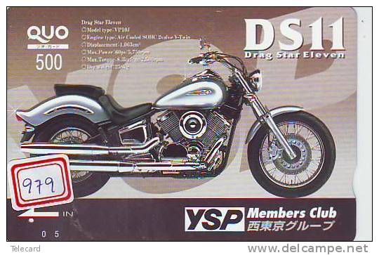 MOTOR (979) DRAG STAR 11 *  Motorbike * Motorrad * Motorcycle * Phonecard Japan * Telefonkarte *  Telecarte Japon - Motos