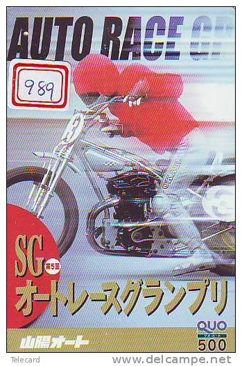 MOTOR (989) Motorbike * Motorrad * Motorcycle * Phonecard Japan * Telefonkarte *  Telecarte Japon - Motos