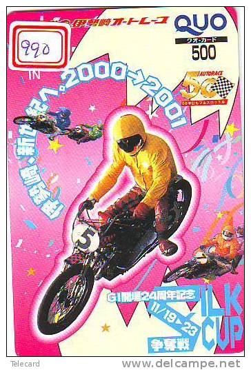 MOTOR (990) Motorbike * Motorrad * Motorcycle * Phonecard Japan * Telefonkarte *  Telecarte Japon - Motorräder