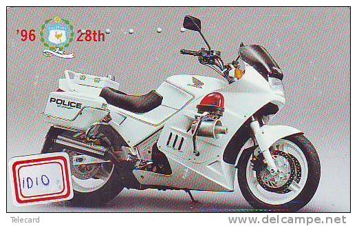 MOTOR (1010) POLICE *  Motorbike * Motorrad * Motorcycle * Phonecard Japan * Telefonkarte *  Telecarte Japon - Politie