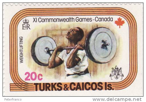 1976 Turks & Caicos - Olimpiadi Di Montreal - Gewichtheben
