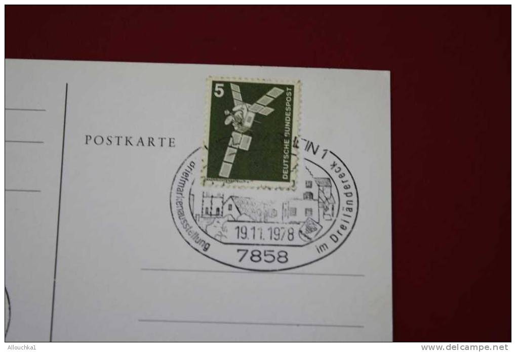 WEIL AM RHEIN 1978 SCHLOB OTLIKON AB 1649 FRIEDLINGEN GENANNT  ALLEMAGNE DEUTSCHE BUNDESPOST MARCOPHILIE POSTKARTE - Weil Am Rhein