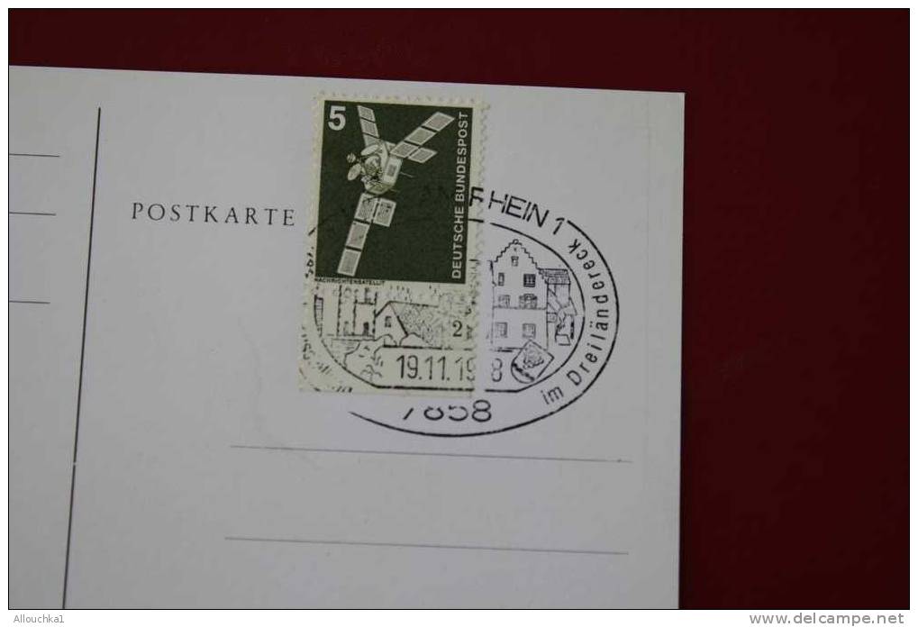 WEIL AM RHEIN 1978 - SCHLOBE HILTELINGEN ALLEMAGNE DEUTSCHE BUNDESPOST POSTKARTE - Weil Am Rhein