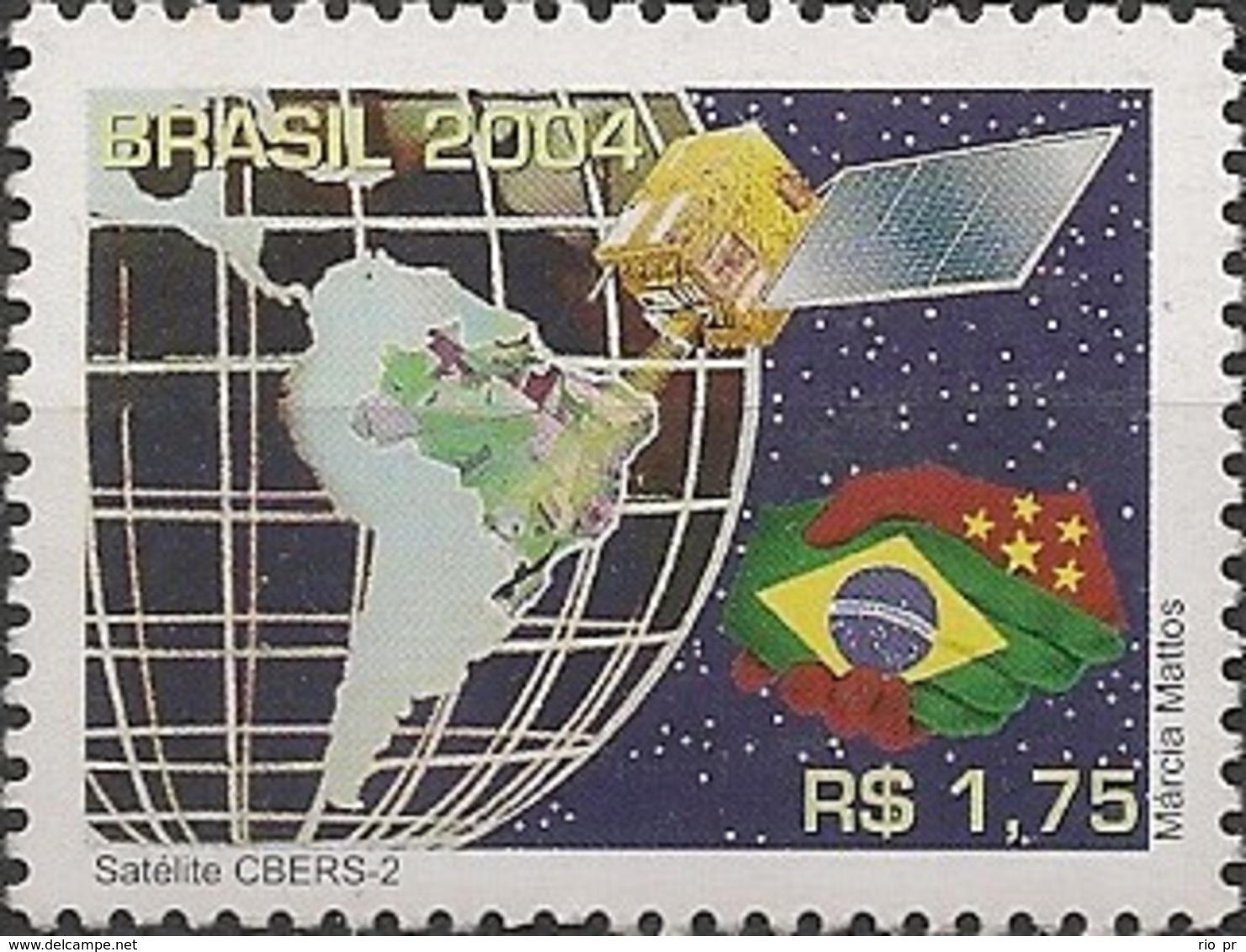 BRAZIL - CBERS-2 SATELLITE 2004 - MNH - Amérique Du Sud