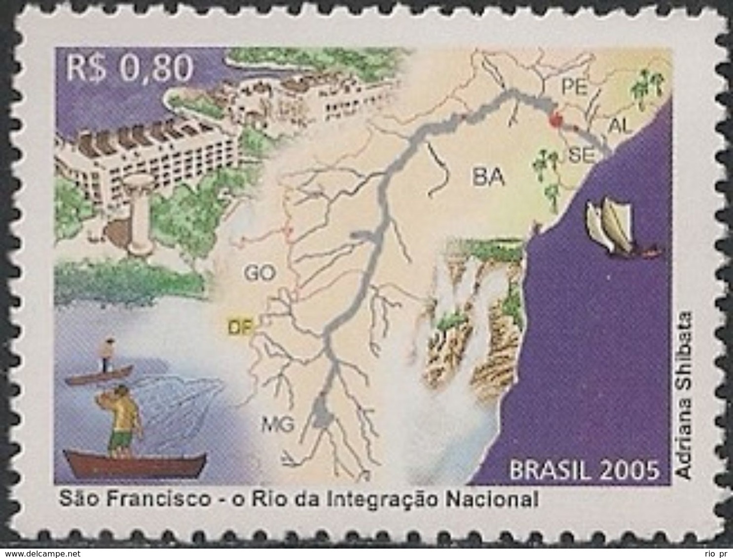 BRAZIL - SÃO FRANCISCO RIVER 2005 - MNH - Water