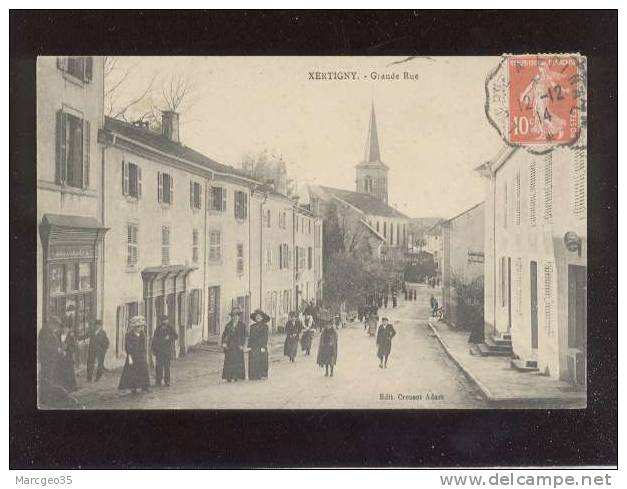 Xertigny Grande Rue édit.creusot Animée Magasin Mialet Belle Carte - Xertigny