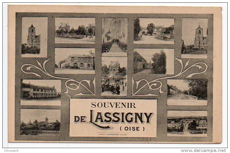 Carte Postale Ancienne Lassigny - Souvenir De - Carte Multivues - Lassigny